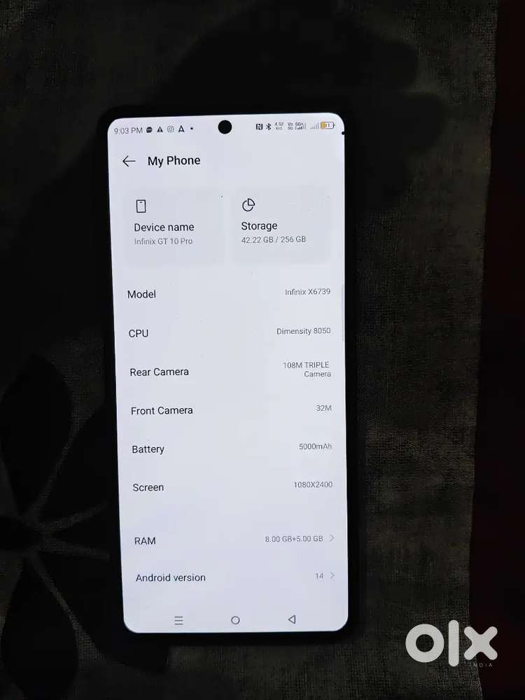 Infinix GT 10 Pro 8/256 Storage