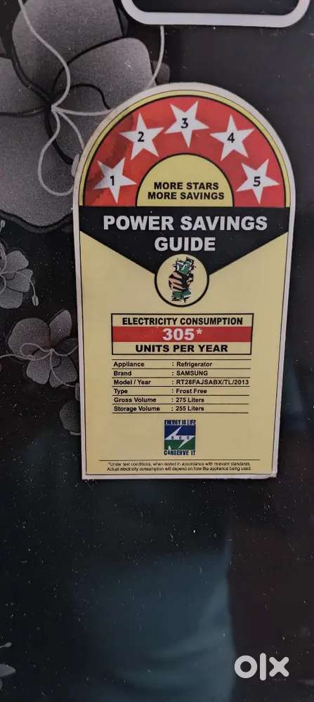 Samsung Double door 275 L for sale