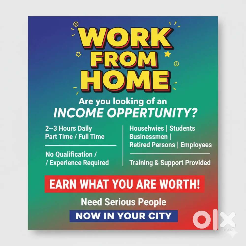 Part Time Job  Daily Payments  Work From Home