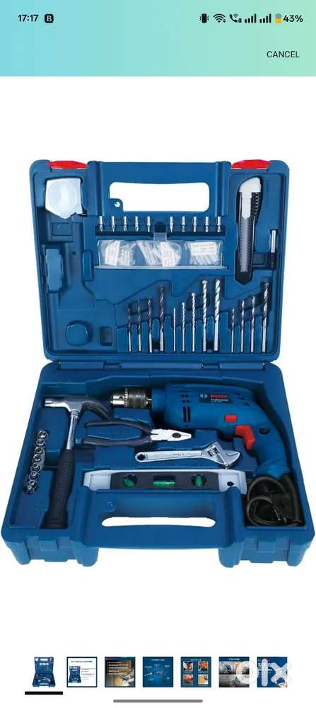 BOSCH Professional GSB 500 RE Corded-Electric Drill Tool Set