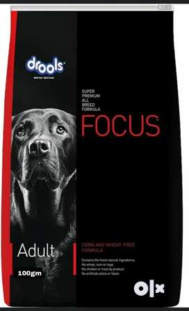 Drools focus Adult 100gm mrp 50 rate 25₹ limited stock 50 pic only