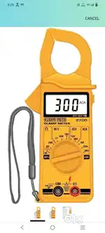 Meco lcd battery powred clam metar