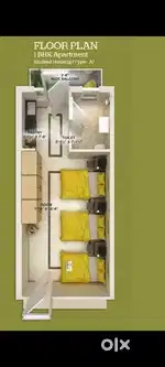 1bhk with assured return
