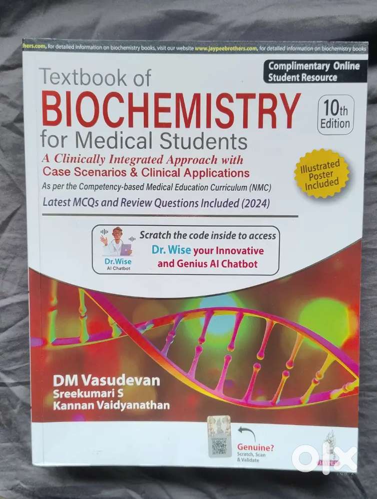 Vasu Devan Biochemistry 10th edition textbook