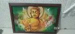12x18 budha ji photo frame sell with High quality brown frame