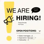 Hiring For 3 Post