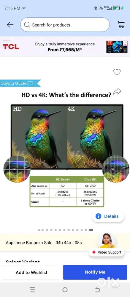 New smart TV infinix X31N Tv for sale