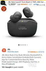 JBL HEADPHONES wave buds 2