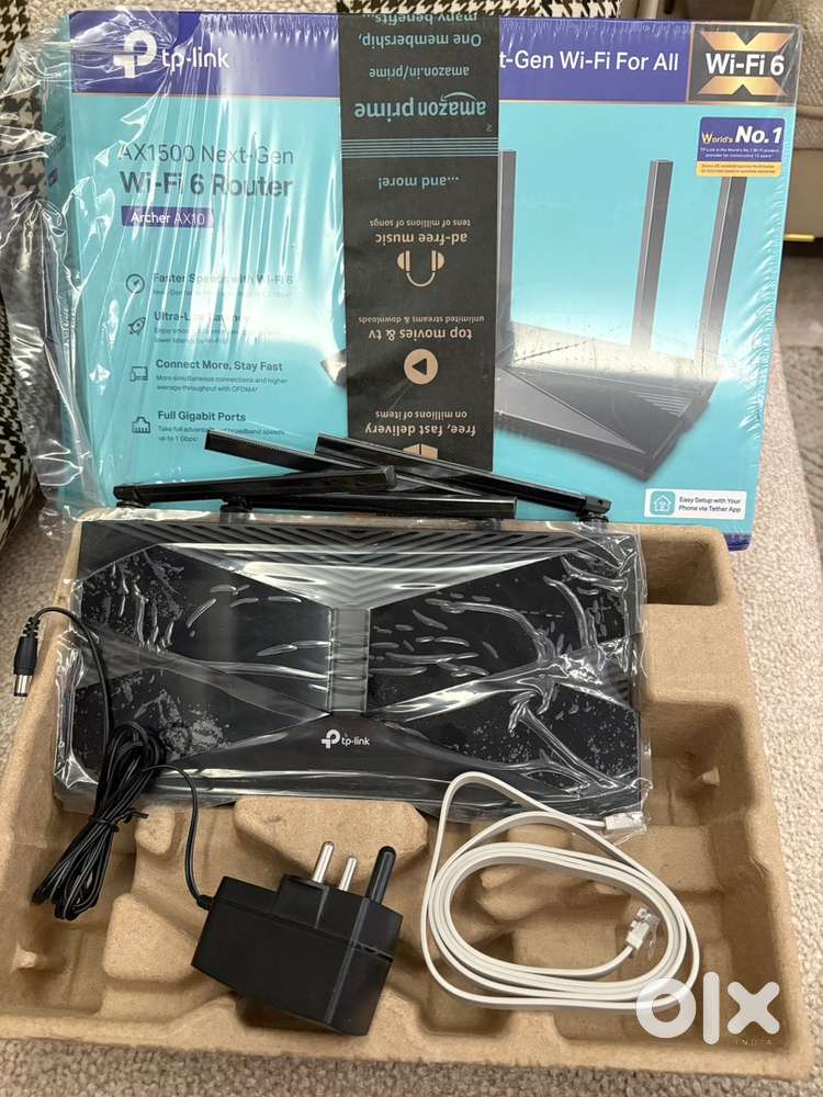 Almost brand new TP Link AX1500 WiFi 6 Router