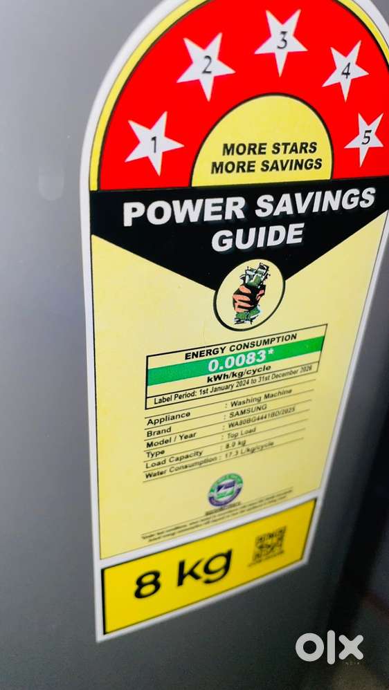 Washing machin samsung top load 20 years warenty