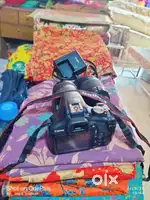 new camera canon 1300d dual lens canon original charger with bag