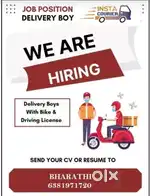 Wanted delivery boys