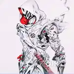 Handmade Futuristic Warrior Artwork – Ink & Color Sketch (A4)