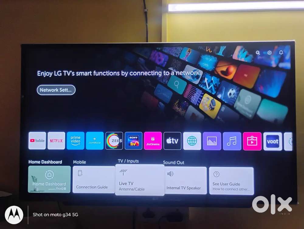 LG LED TV (43*) in black colour