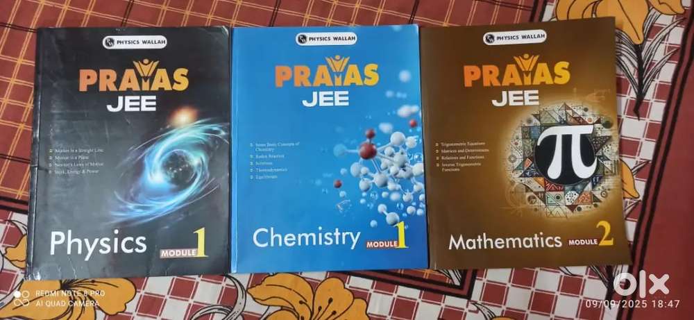 PW JEE Prayas Modules .. A Complete set of 24 books.. 2025-2026