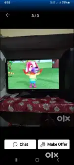 LG 24in LED TV + free box with chatri