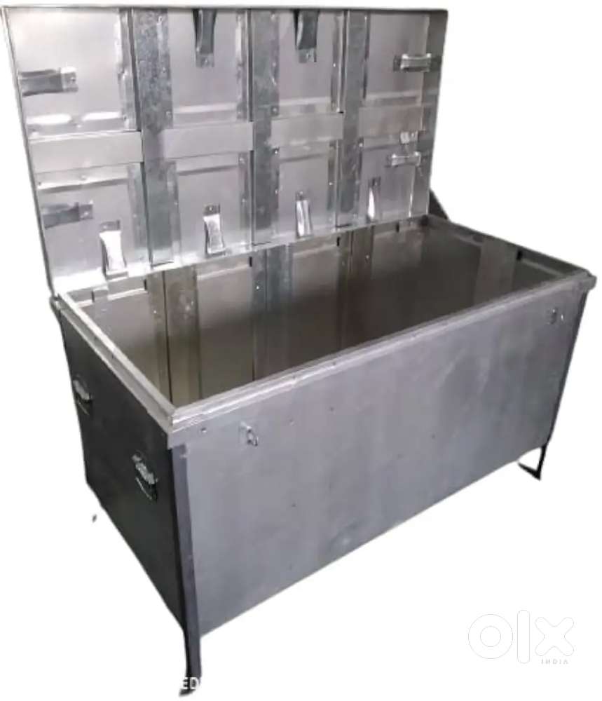 Iron trunk large storage