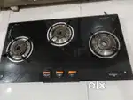 3 Burner Auto Ignition PNG Gas stove Cooktop