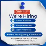 We are searching experience service Advisors , mechanic and other jobs