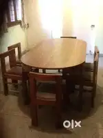 Solid teak wood 6 seater table