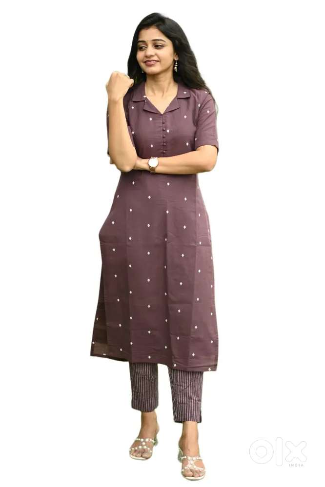 Trendy Brown Kurti Set for Women – Elegant & Comfortable  Must Buy