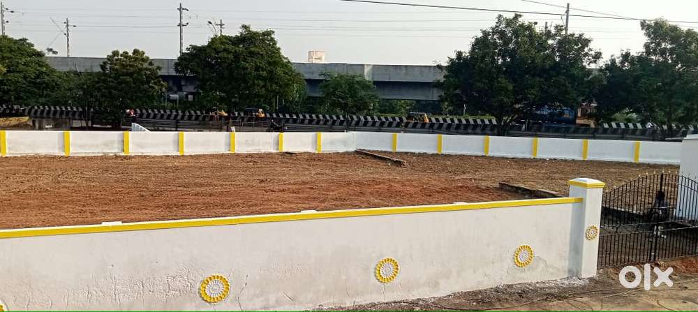 8682 sqft approved comercial land for sale location on MRTS velachery
