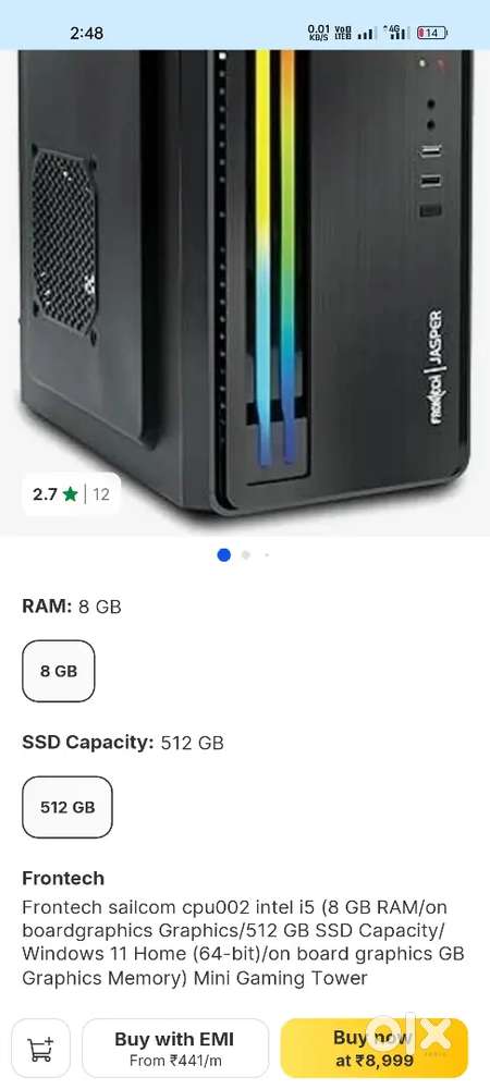 ENTER COMPUTER SET i5 3rd gen