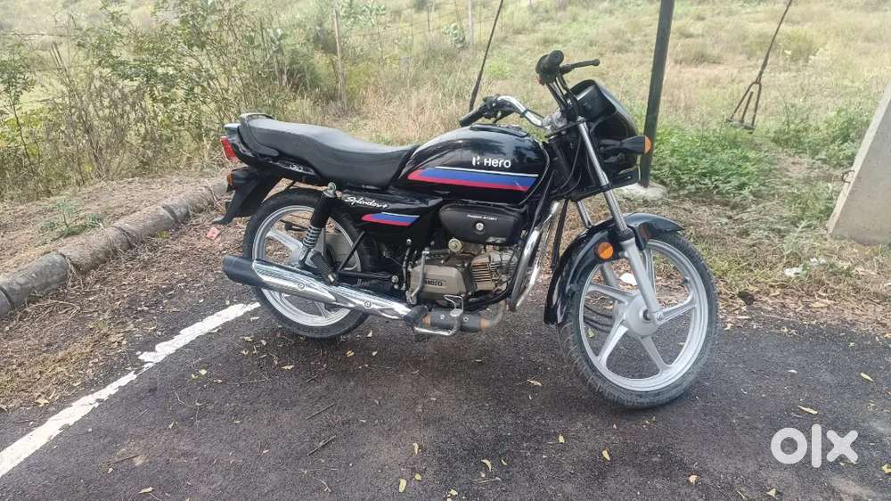 Splendor plus i3S, BS6 engine with nice number.