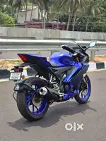 Blue color r15 bike