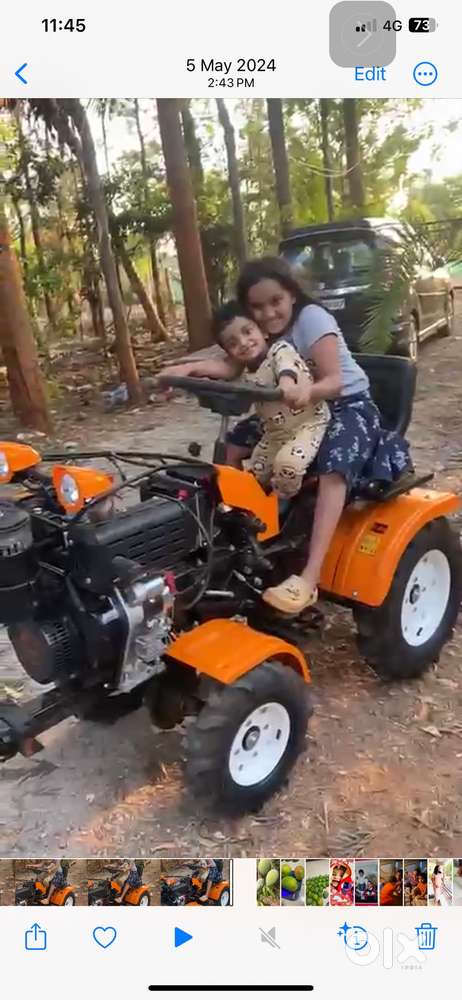 Power 4 wheel drive tiller, 13hp, with self start