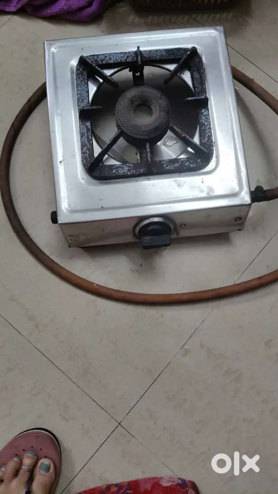 Gas single flam with pipe