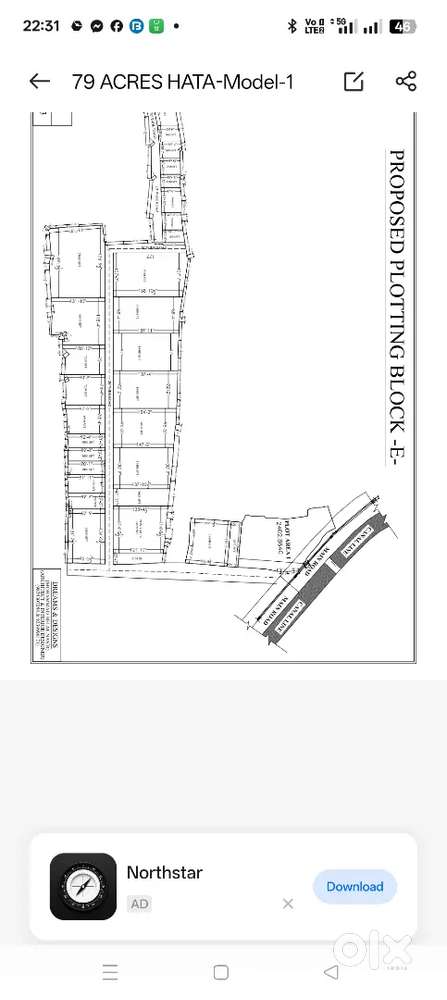 135/-sqft.  Road 25 ft wide