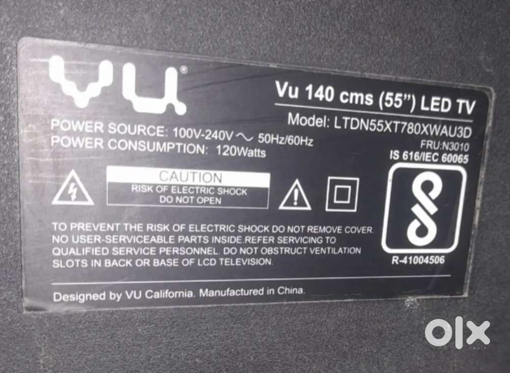 VU 55 inch smart TV panal line complaint