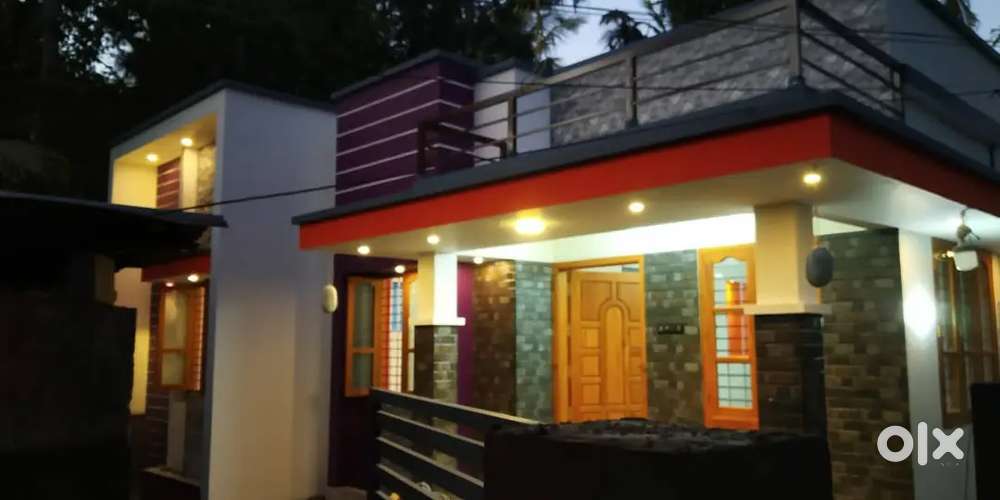 Semi furnished new 2 BHK house for rent near kazhakoottam, Menamkulam