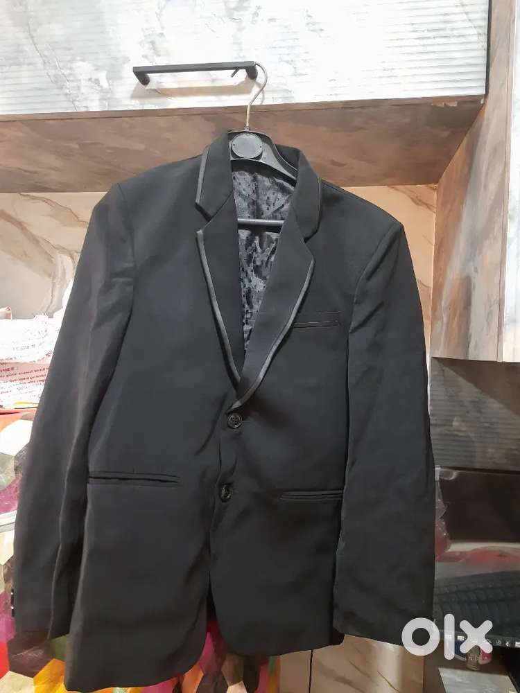 Blue gown and 2 boys suite white and black in good condition