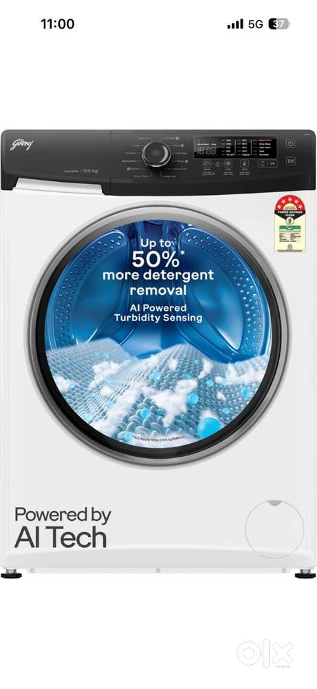 Godrejs Ai Tech Fully Automatic Front Load Washing Machine