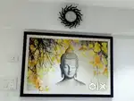 Lord Buddha's very big wall painting looks like almost new for vastu.