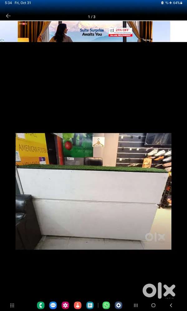 Barcode Printing Machine Cash Counter Glass Door with fittings