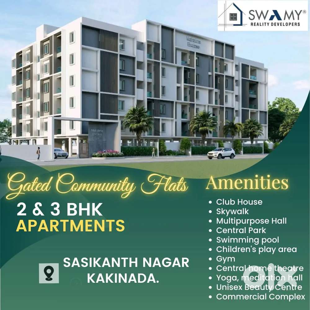 Gated community luxurious flats Kakinada