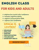 English grammar and speaking classes.