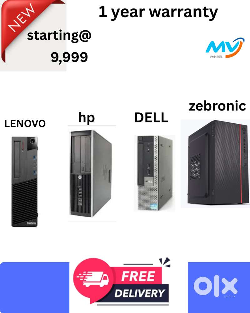Ram - 8GB DDR3  Branded HP-DELL-ZEBRONICS  Starting @ 9,999