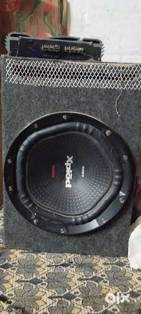 Subwoofer 1800 w with box and emp 2 channel