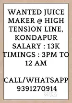 Juice Maker @ Kondapur