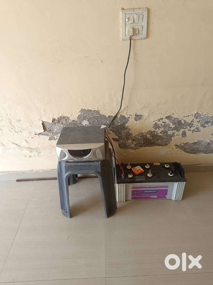 Used luminous inverter and battery