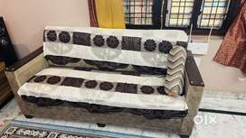 6 seater sofa and table good condition