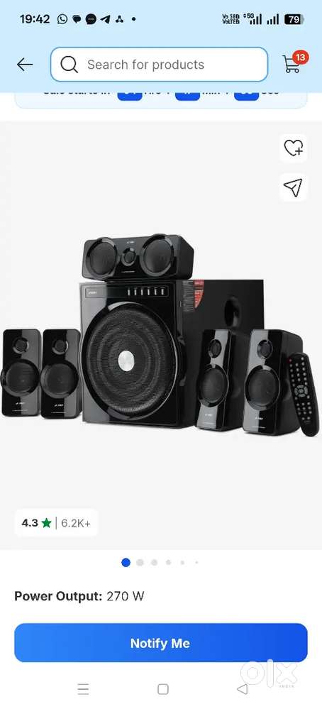 F&D  F6000X 270 watt Home theatre