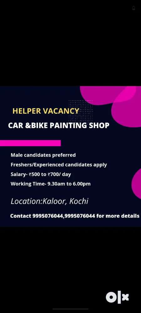Helper - car painting shop