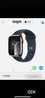 Apple Watch Series 9 Stainless Steel.