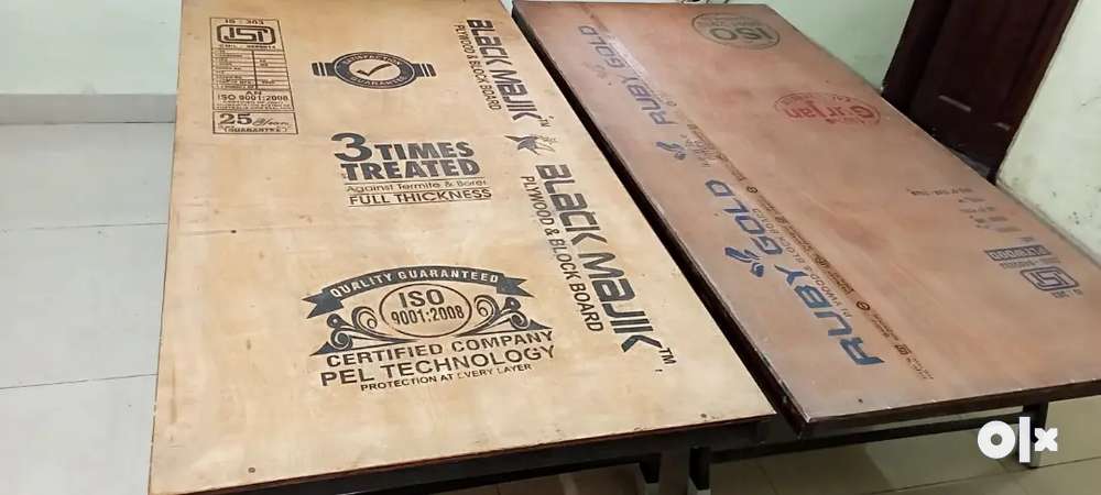 Iron Plywood Folding Bed with Dr.Ortho matress, Size: 6*3 Feet