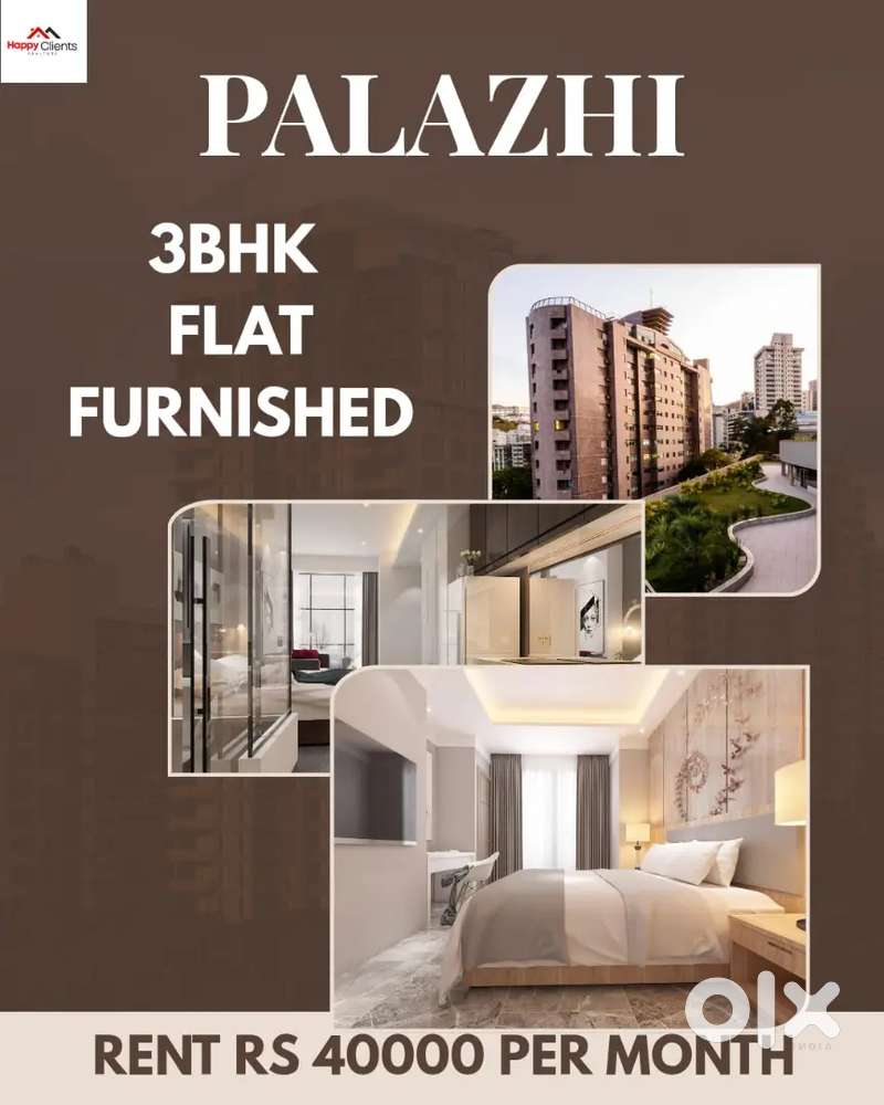 Palazhi 3Bhk Furnished Flat Available For Rent